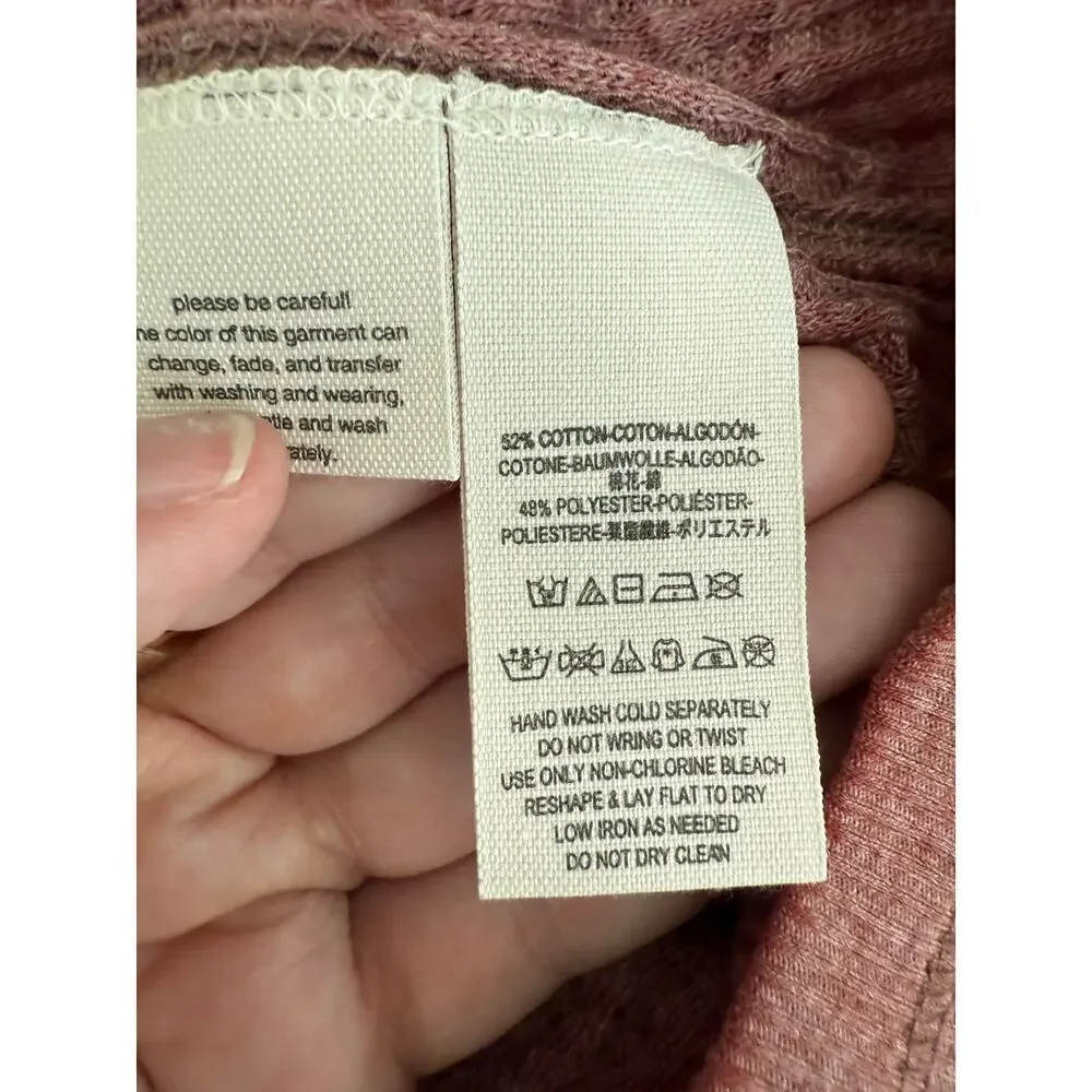 NWT Free People Southside Thermal Top Cinnamon Size Small